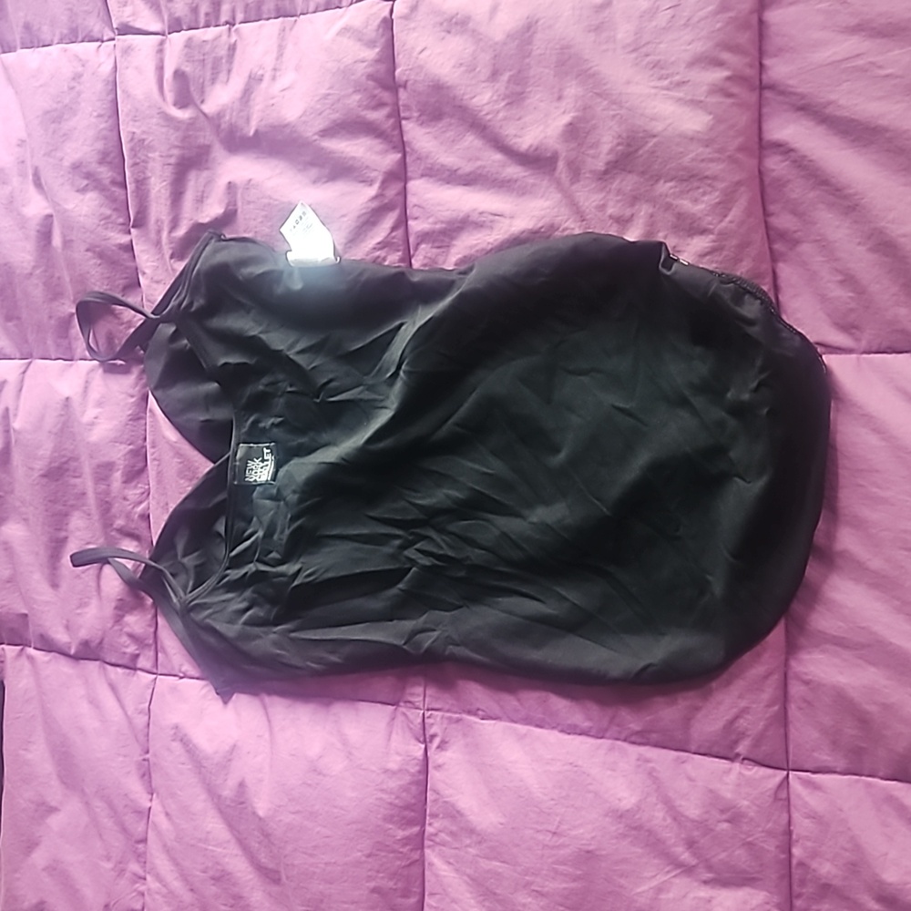 Danskin New York City Ballet camisole mock wrap black leotard size L - Picture 5 of 8